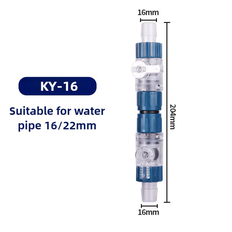 Aquarium Quick Connect Water Pipe Water Flow Controller Fish Tank Filter Barrel Quick Connect Connector Reducer Adapter 12/16mm