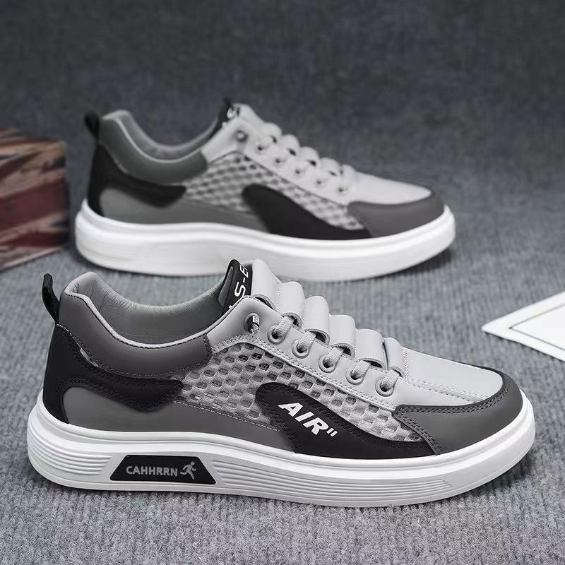 New Style of Men's Board Shoes Breathable Mesh Casual Shoes Breathable Men's Shoes Fashionable Spring and Autumn Style
