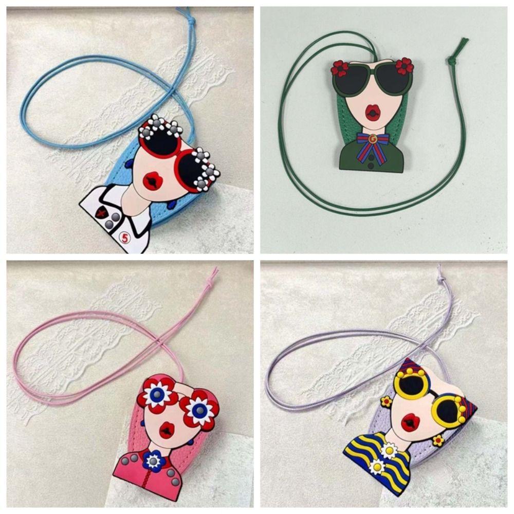 Embroidery Leather Sunglasses Storage Necklace Anti-lost Magnetic Glasses Protective Rope  School
