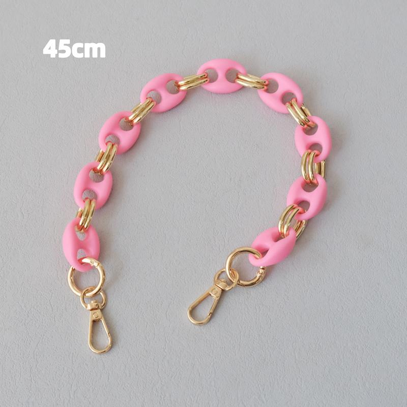 New Fashion Woman Bag Accessory Detachable Candy Matte Acrylic Chain Cute Acrylic Luxury Strap Women Bag Shoulder Handle Chain