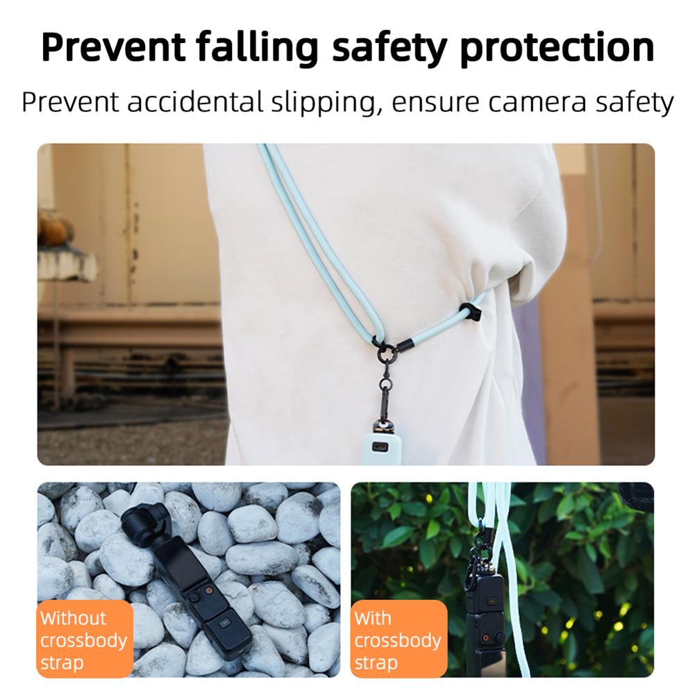 Crossbody Strap Neck Strap Anti-Lost Camera Crossbody Lanyard Rope for DJI OSMO Pocket 3/Osmo Action 5 Pro