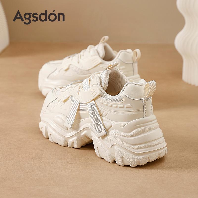 Augusden Women's 2025 Thick-Soled Lightweight Height-Increasing Sneakers