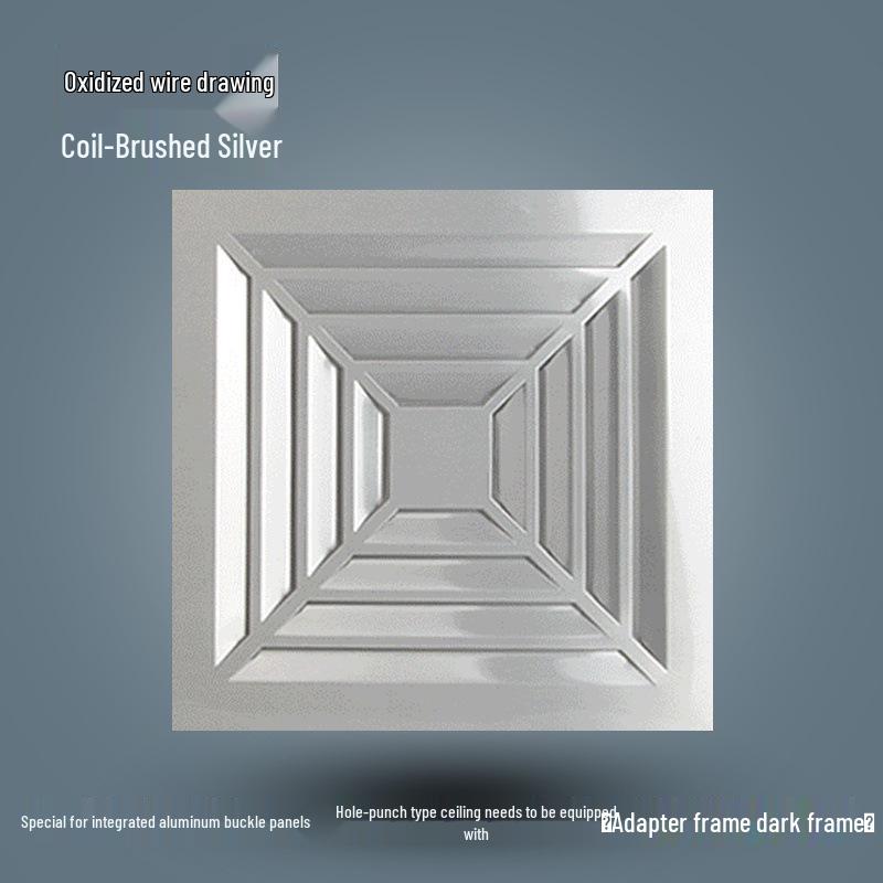 300x300 Silent Integrated Ceiling Ventilation Fan for Bathroom and Kitchen