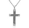 Exquisite Cross Studded Zircon Pendant Necklace for Women Fashion Glamor Wedding Jewelry