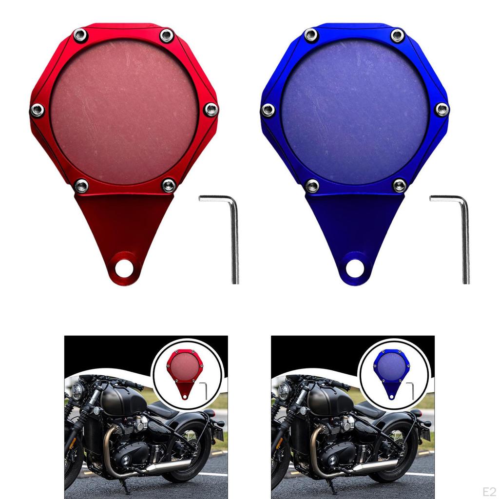 Motorcycle Tax Disc Holder Hanger Aluminum Alloy Component Waterproof Seal Permit Plate Card Frame