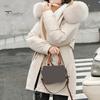 Hooded Women Coat Winter Jacket with Faux Fur Collar Soft Fabric Warm Fashionable Zipper Closure for Autumn Versatile