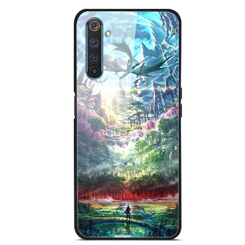 For OPPO Realme XT Tempered Glass Case Soft Bumper Hard Funda For OPPO Realme 6 Pro Realme X2 XT Phone Case Realme6 Back Cover