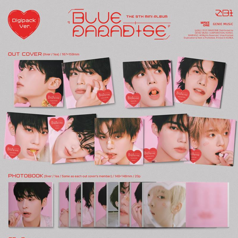 ZEROBASEONE 5º Mini Álbum_BLUE PARADISE (Digipack Ver.)