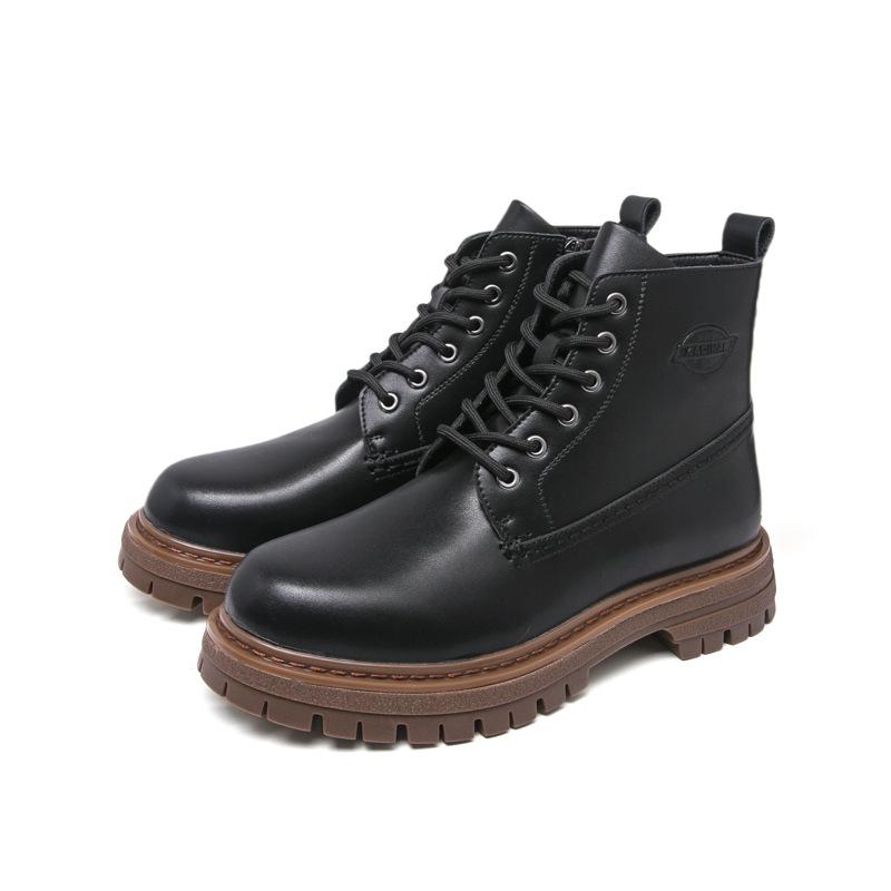 Men's leather boots large size foreign trade new Martin boots fashion trend British style retro men's short boots