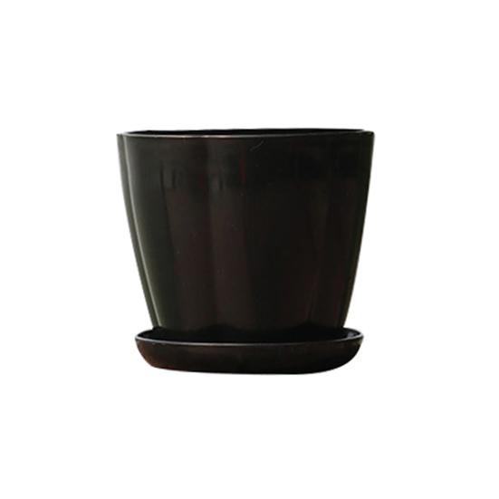 Flower Pot Pumpkin Shape Imitation Porcelain Plastic Flower Pot Home