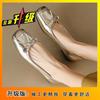 Flat-bottomed Gentle Ballet Shoes Fairy Shoes 2025 Summer New French Bow Round Head Evening Shoes Small Single Shoes