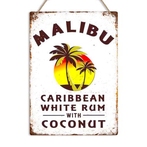 

Металлическая табличка Malibu Мужская берлога Домашний бар Табличка Паб на заднем дворе Сарай Декор стены кухни Алюминий 30x40cm(11.8x15.7inch)