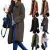 Jacket Ladies Women Long Teddy Bear Cardigan Coat Faux Fur Winter Outwear Warm