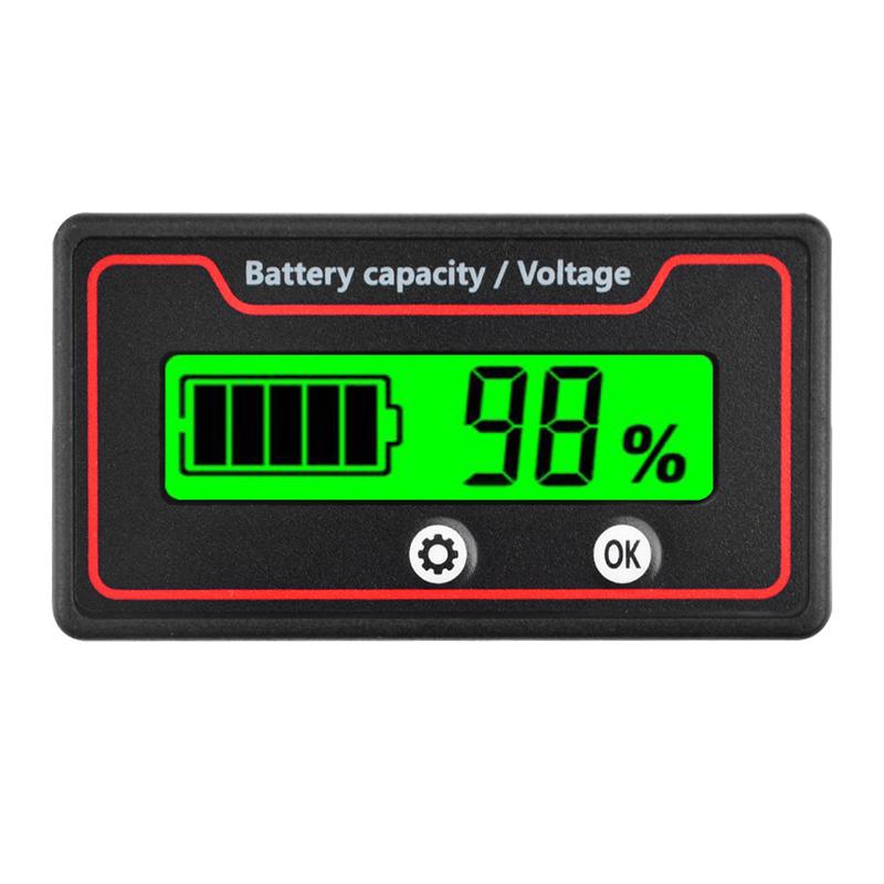 Car Battery Charge Level Indicator 12V 24V 36V 48V 60V 72V Lithium Battery Capacity Meter Tester Display Led Tester Voltmeter