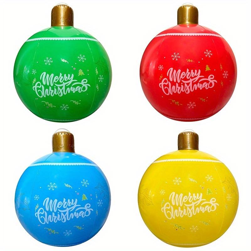 Christmas Inflatable Snowballs PVC Vibrant Lantern Ball Decorations Indoor and Outdoor Holiday Xmas Supplies Party Supplies Set