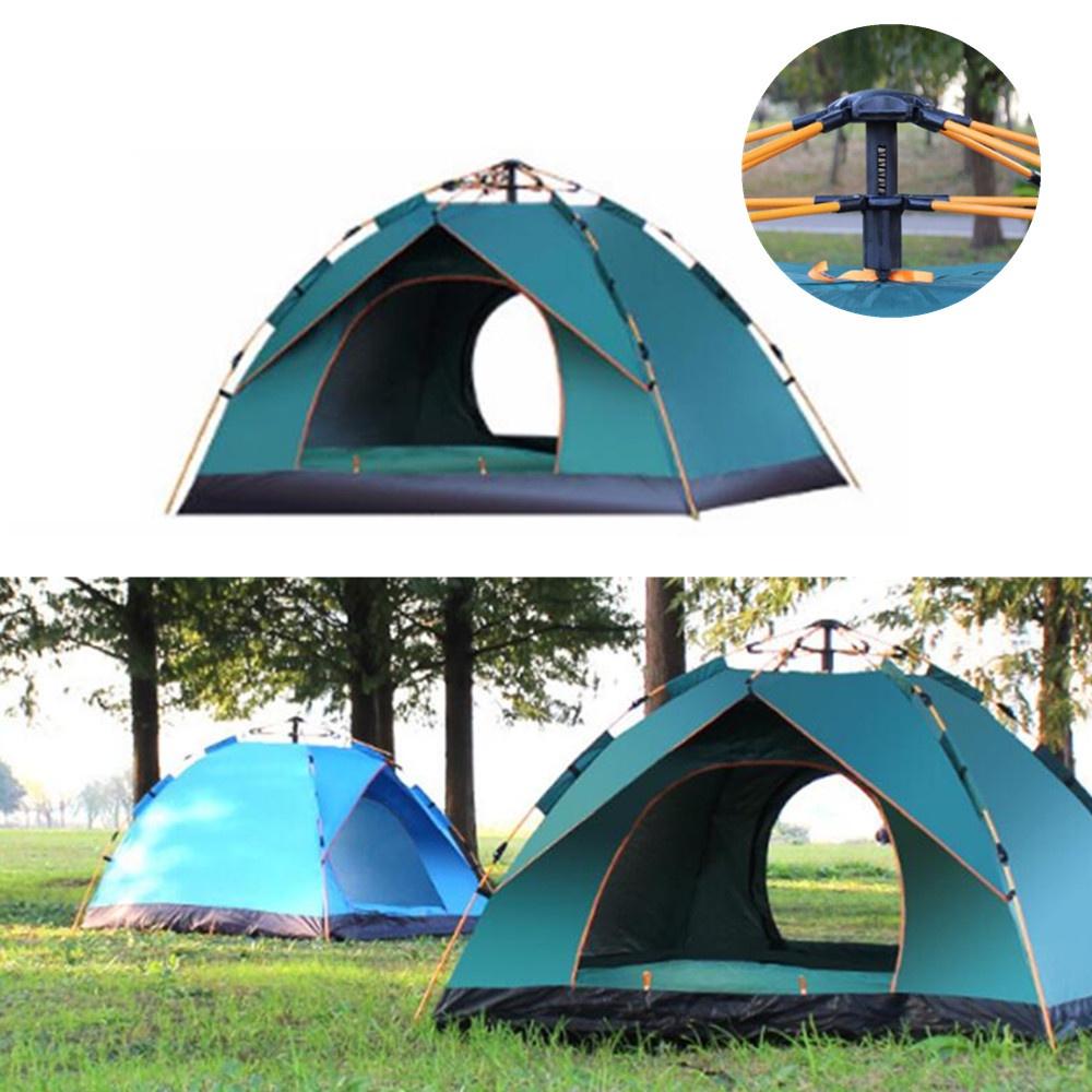 3-4 Person Waterproof Camping Tent Automatic Pop-Up Quick Shelter Outdoor Traveling Hiking Portable Tent