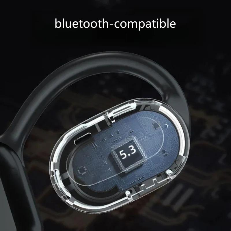 Wireless Earbuds Bluetooth-compatible 5.3 Headphones Digital Display Waterproof Sport Ear Buds with Earhook Earphones