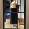 Plus Size Polka Dot High-Waisted A-Line Skirt for Women