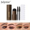 Eyebrow Definer Powder Stamp Makeup with 8 Reusable Stencils Long Lasting Hairline Shadow Powder Hair Chalk Hair Fluffy Powder