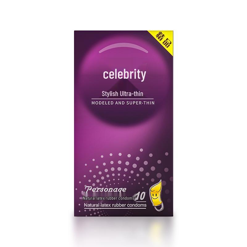 Ultra Thin Ribbed & Lubricated Condoms with Hyaluronic Acid - 10 Pack Adult Sex Toy