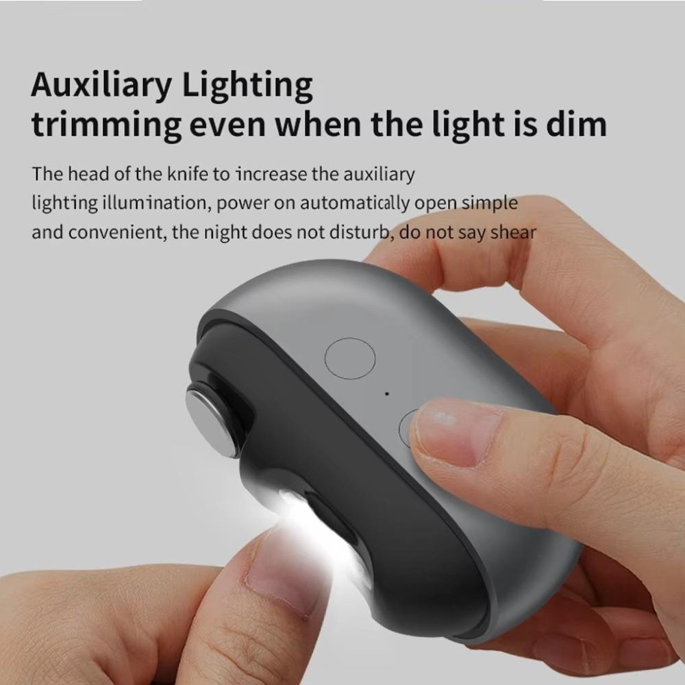 with LED Light Smart Nail Clipper for Seniors Portable Toenail Trimmer