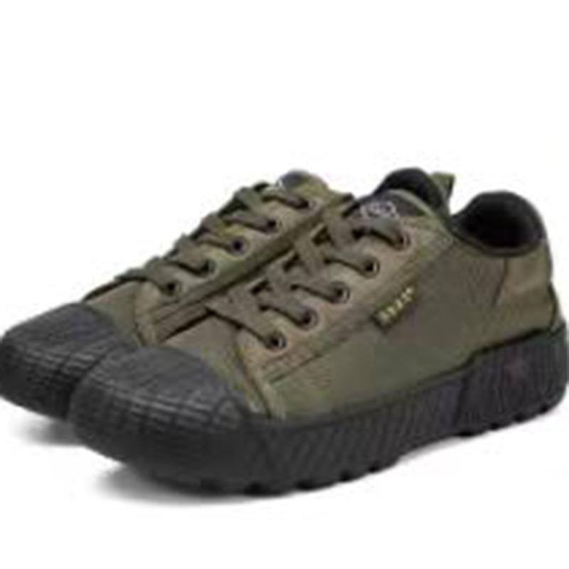 Jiefang Shoes Men's Military Training Site Wear-resistant Canvas Rubber Shoes Labor Insurance Anti-smashing Anti-piercing Camouflage Military Trai