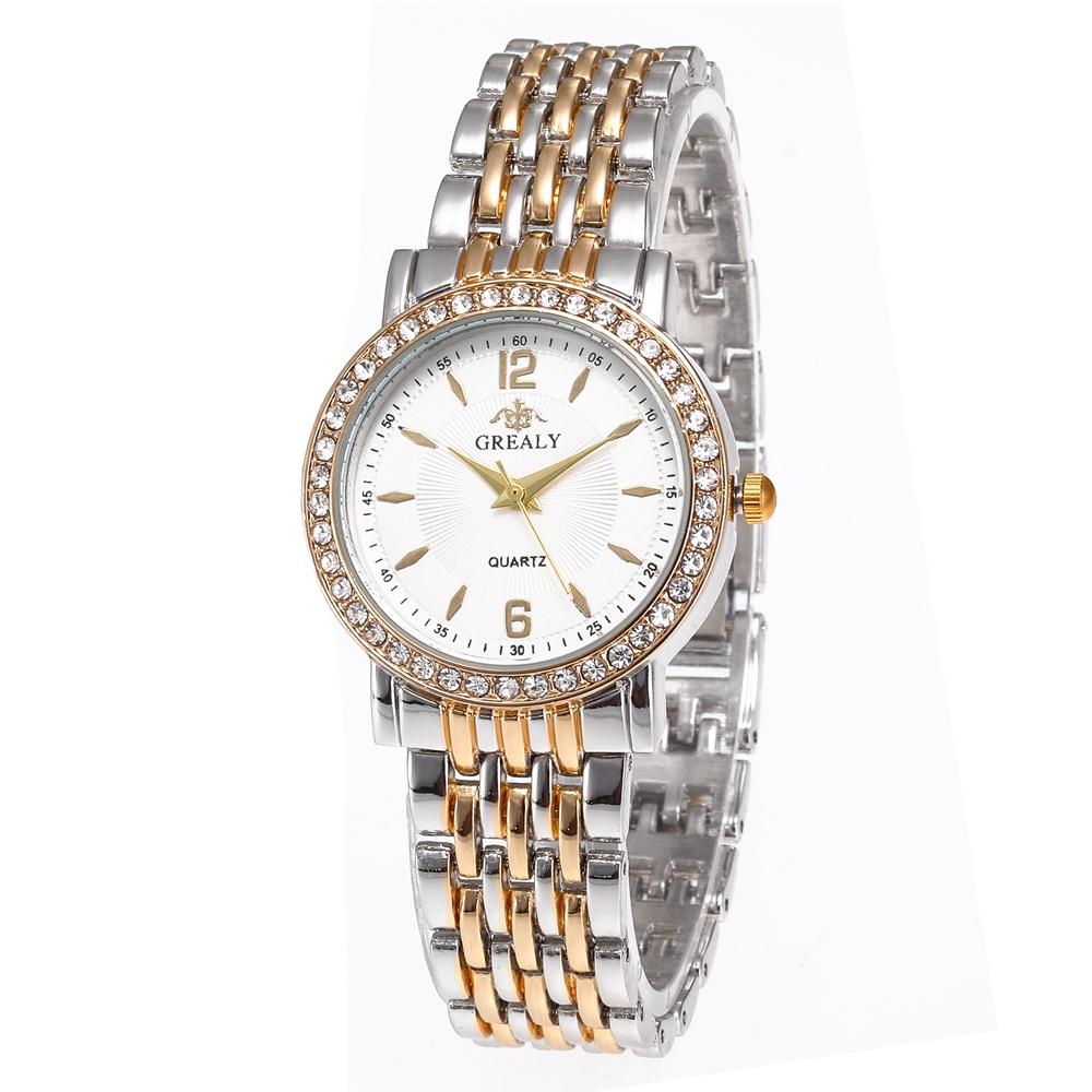 New Fashion Women Watches Casual Men Wristwatch Rhinestone Ladies Quartz Watch Stainless Steel Relogio Feminino Lady Clock Hours