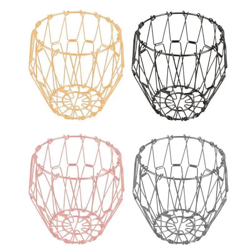 Fruit Basket Transformable Foldable Metal Veggie Basket Multi-functional Large Capacity Creative Fruit Basket for Interior