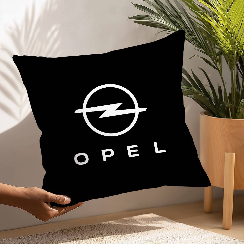 O-OpelsS Car Logo Pillow Case Plush Fabric Soft Pillowcase Double Sided Print Cushion Cover Household Gifts