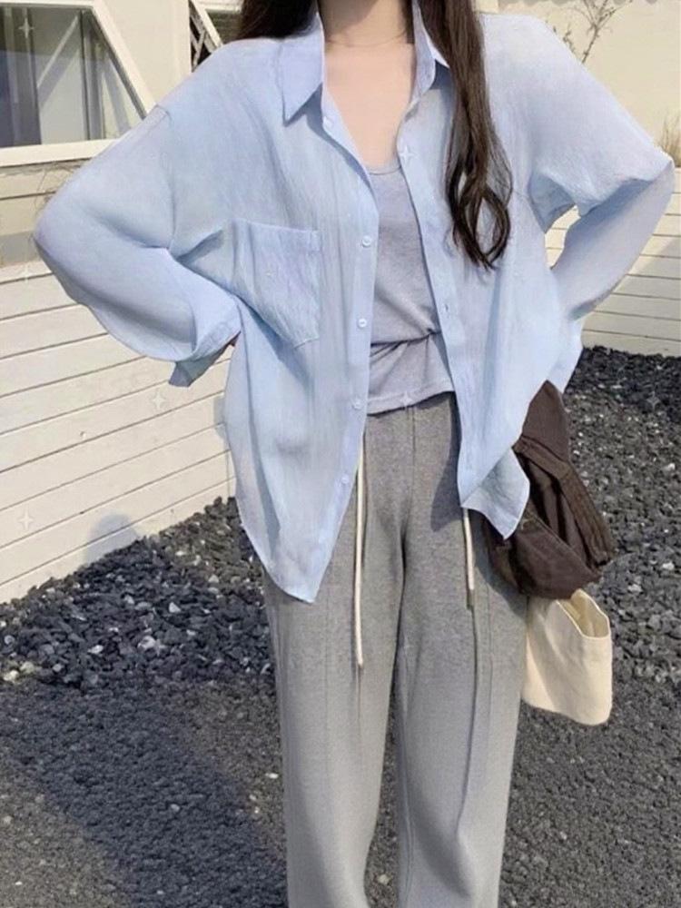 Women's Quick-Dry Sun Protection Long-Sleeve Shirt - Mid-Length, High-End Travel & Layering Top for Spring, Summer, Autumn