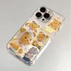 Cute Butter Bear for iPhone17promax Space Phone Case Apple 16 Transparent 15/14 Fine Hole X