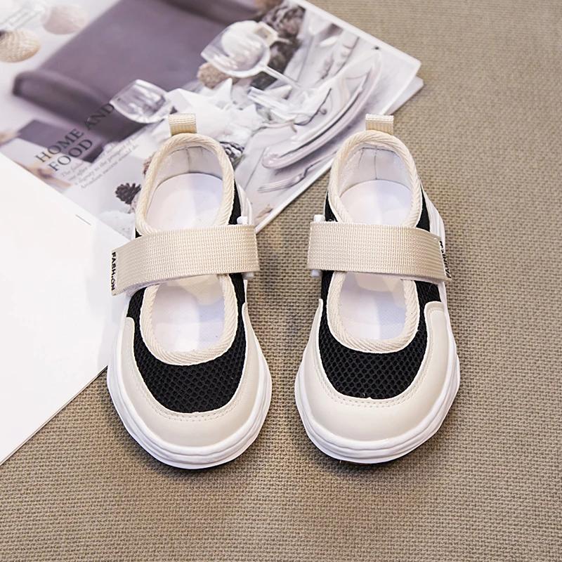Kids Sneakers 2024 Spring Summer Fashion Breathable Girls Casual Shoes Air Mesh Classic Ins Hot Children School Shoes Soft Tide