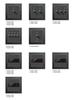 Aluminum Wall Switches and Sockets With USB/Type-C Charging Ports Suitable for Home/Hotel Light Switch and Power Outlets