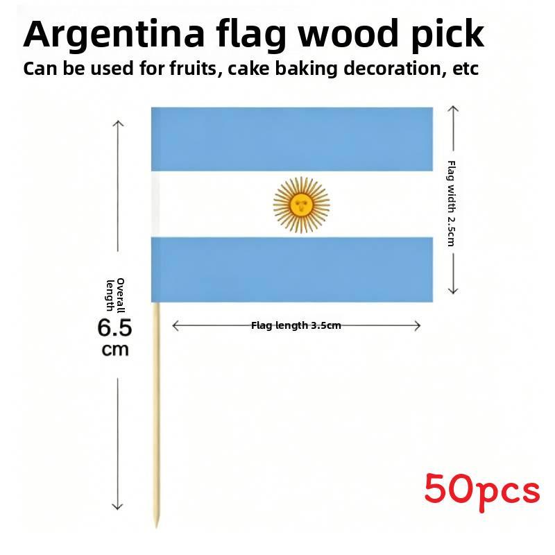 Multinational Flag Toothpick Food Decor Pack For Fruit Garnishes And Cocktails