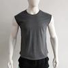 Men Summer T-shirt Sleeveless Solid Color Pullover Comfortable Breathable Daily Wear Casual Round Neck Men Summer Vest Men Clothes