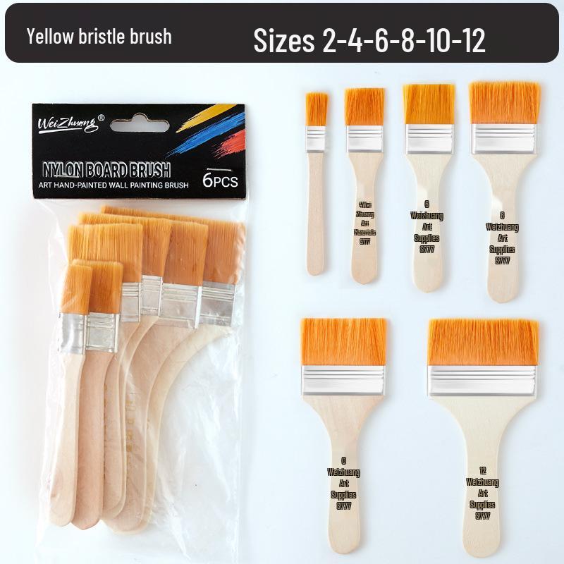 Multifunctional Nylon Brush: BBQ, Paint, Cleaning, 1-12 Plate Sizes