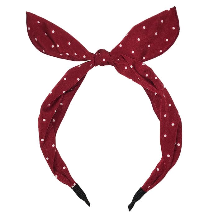 Korean Polka Dot Hair Soft Standing Ribbon [Cherie Mimi] Children's Clothing, Headband, Kids' Accessory, Wire,