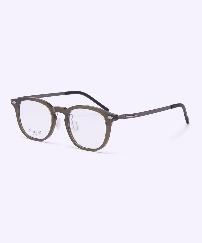 Alloaiweeo [The Air] Al5511 1310G Arnel Light Ultra-Lightweight Eyeglass Frame Khaki Blue Light Lens Selection