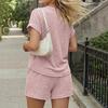 Women's Casual Fashion Short-Sleeve Set With Pockets
