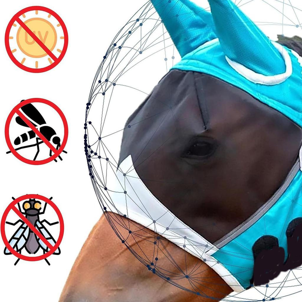 Koňské potřeby Koňská oční maska Kryt hlavy koně Koňská maska Domácí zvíře Jezdecké oko