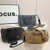 Nowa, leniwa, vintage'owa torba typu crossbody z denimu z dużą pojemnością na ramię, wysokiej jakości, uniwersalna torba do dojazdów do pracy dla studentów