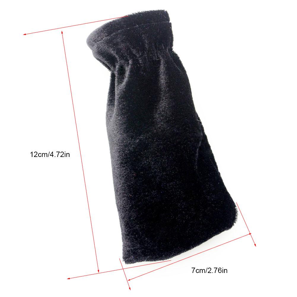 3Pcs Pleuche Piano Pedal Protective Cover Case Musical Instruments Accessories(Black)