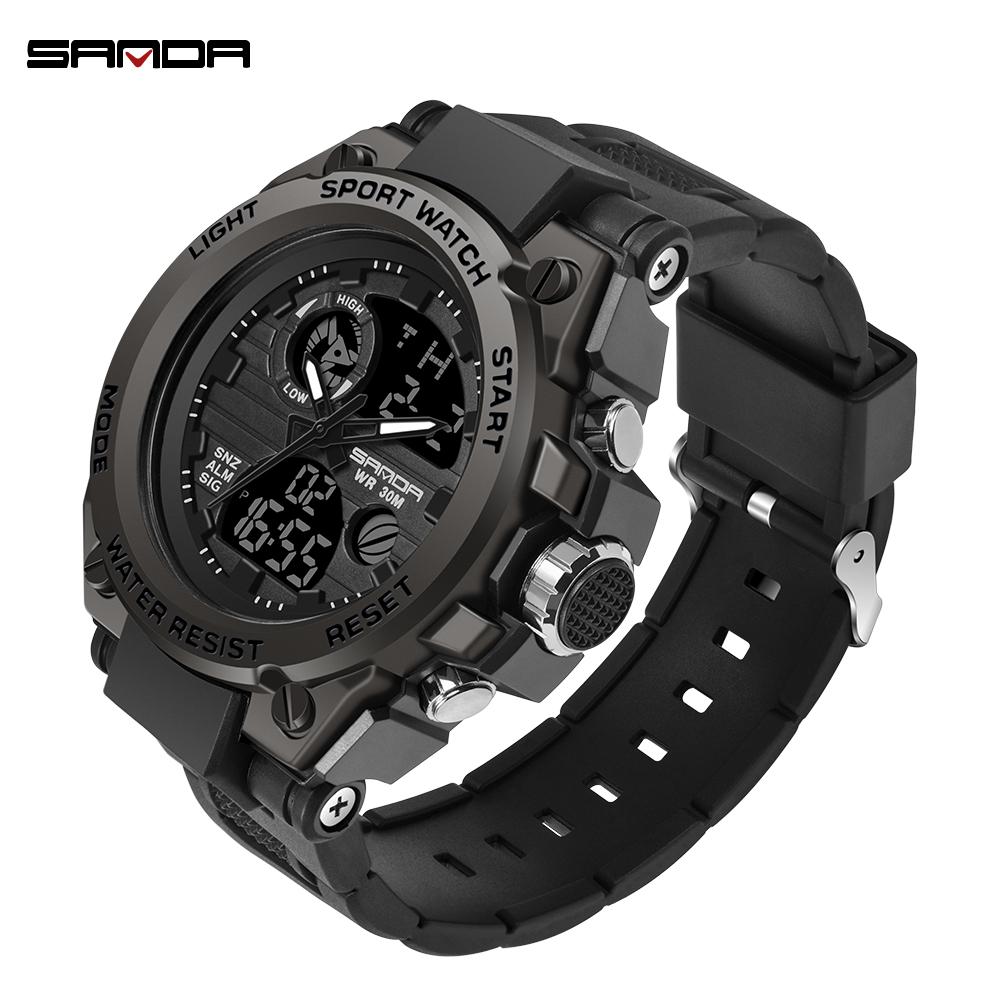 G Style Men Digital Watch Military Sports Watches Dual Display Waterproof Electronic Wristwatch Relogio Masculino 739