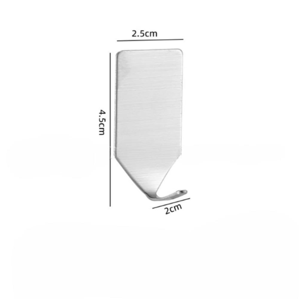 

30 шт. самоклеящийся крючок из нержавеющей стали, маленький тяжелый настенный крючок, органайзер для ванной комнаты, вешалка для полотенец, многоцелевой кухонный крючок Single hook-5PCS