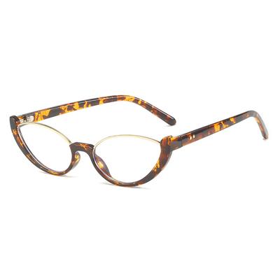 Cat'S Eye Shape Women'S Personalized Frame Decorative Flat Mirror, Anti-Blue Glasses Can Be Equipped With Myopia Glasses