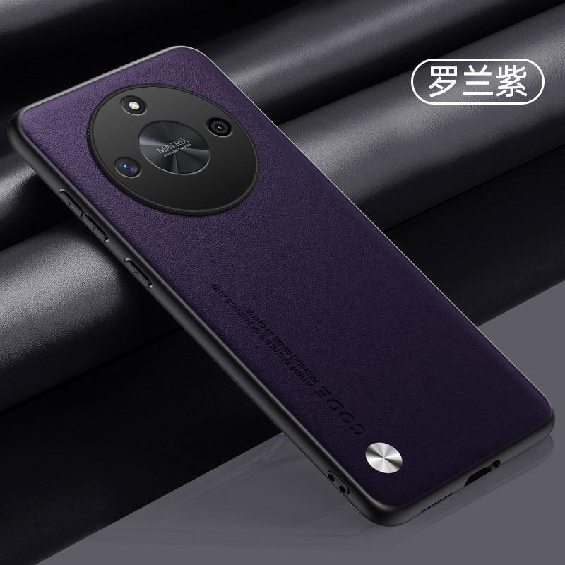 Applicable to Honor X11 mobile phone case Solid color plain leather X11Pro mobile phone case Business X11GT anti-drop male and female protective case