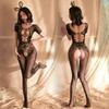 Fishnet Bodysuit Women Plus Size Lingerie Sexy Crotchless Tights BodyStockings Erotic Mesh Teddies Underwear Xxxxl Body Stocking