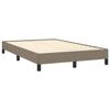 Exclusive House - Slatted Bed Base with Taupe Mattress 120x190 Cm Fabric