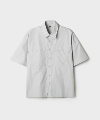Seupao [Citywear] Oversized Short Sleeve Shirt Jacket_Spywg25M11