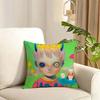 HHikari Shimoda IllustrationS Cushion Cover Reversible Plush Pillow Cover Soft Fluffy Home Decor for Sofa Bedroom